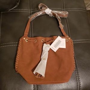 Camel colored purse